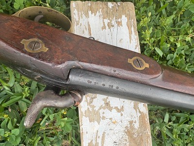 Tower two band artillery musketoon dated 1862 with bayonet lug. - Image 6 of 10