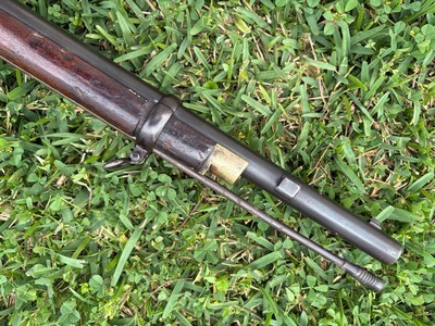 Tower two band artillery musketoon dated 1862 with bayonet lug. - Image 10 of 10