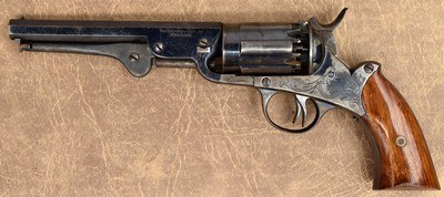 John Walch Fire Arms Co., 12-Shot Super-Posed Load Navy Model Revolver .36 cal. s/n 79, Circa 1859-1860, Ultra Rare and High Condition - Image 3 of 19