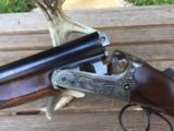 Merkel 147E 12 Gauge; 28" Barrels; Fixed Choke IC/M with Game Scene Engraved. - 11 of 15
