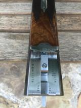 Merkel 147E 12 Gauge; 28" Barrels; Fixed Choke IC/M with Game Scene Engraved. - 12 of 15