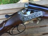 Merkel 147E 12 Gauge; 28" Barrels; Fixed Choke IC/M with Game Scene Engraved. - 10 of 15