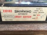 BNIB 1972 Browning "Sweet Sixteen" with 27" & 25" Vent Rib Barrels in New Browning Avis Case. - 2 of 15