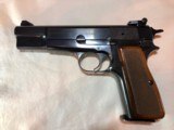 1982 Browning Hi-Power Pistol 9mm, Rug & Manual. - 7 of 9