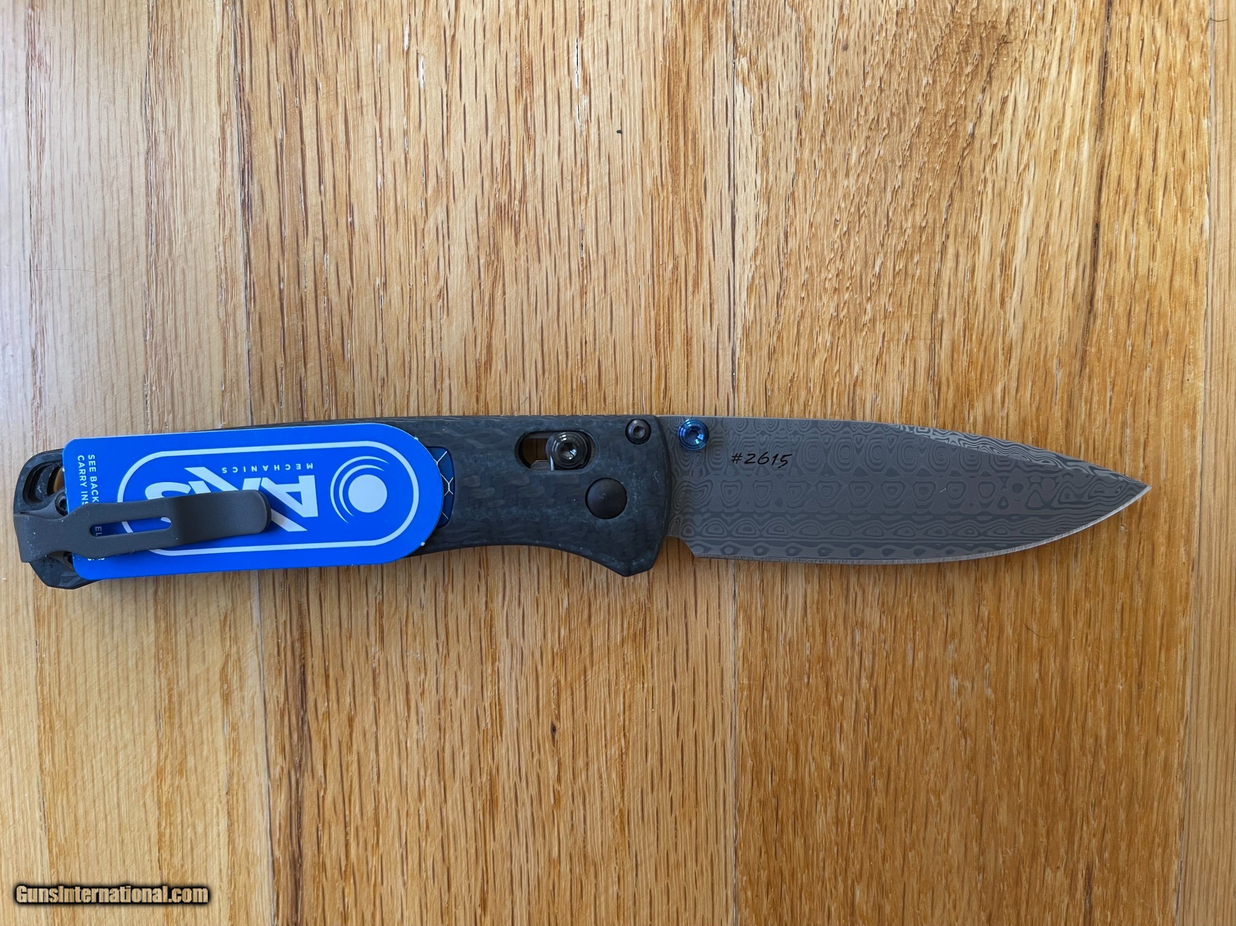 New Benchmade Gold Class Bugout 535191 Damasteel Blade