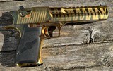 Magnum Research Desert Eagle Gold Tiger Stripes Pistol .50 AE NEW - 4 of 6