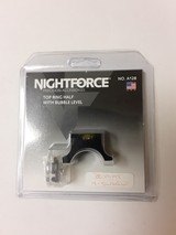 NIGHT FORCE TOP RING HALF WITH BUBBLE LEVEL 30MM 4 SCREW A128 - 1 of 1