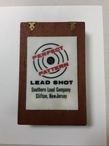 LEAD SHOT DISPLAY, SALESMAN'S SAMPLE SOUTHERN LEAD CO. W/WOOD BOX - 1 of 2