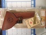BIANCHI FLAP HOLSTER FOR RUGER SINGLE SIX 5-1/2" RH W/ORIGINAL PACKAGING - 1 of 6