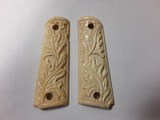 IVORY LEAF PATTERN GRIPS FOR COLT 1911 - 1 of 3