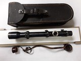 AJACKENKROLL 2-1/2× 52 SNIPER SCOPE K98 W/ORIGINAL LENS CAPS & CASE - 1 of 16