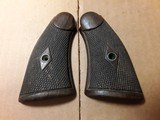 SMITH & WESSON PRE-WAR DIAMOND CENTER K-FRAME GRIPS SQUARE BUTT HAND EJECTOR - 2 of 7