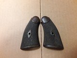 SMITH & WESSON PRE-WAR DIAMOND CENTER K-FRAME GRIPS SQUARE BUTT HAND EJECTOR - 1 of 7