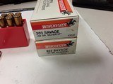 WINCHESTER 303 SAVAGE AMMUNITION 190GR. SILVERTIP - 2 of 3