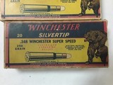 WINCHESTER .348 WINCHESTER
SUPER SPEED SILVERTIP AMMO 250GR. GRIZZLY BOX - 9 of 10