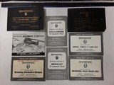 BROWNING FIREARMS PISTOL & LONG GUN MANUALS LOT, ALL VINTAGE - 1 of 6