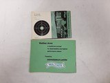 WALTHER ARMS CATALOG DATED 1963 & SMALL-BORE RIFLE INSTRUCTION MANUAL - 2 of 4