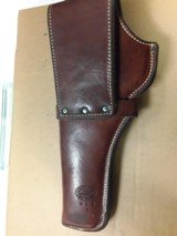 H.H.HEISER LINED HOLSTER S&W K-FRAME 6" RH ADJ SIGHTS - 4 of 5