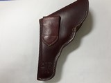 LAWRENCE FLAP HOLSTER CHAMOIS LINED BASKET WEAVE FOR S&W K-FRAME 4" - 6 of 9