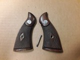 SMITH & WESSON PRE-WAR MAGNA GRIPS K-FRAME DIAMON CHECKERED SQUARE BUTT - 1 of 4