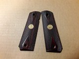 COLT 1911 ROSEWOOD GRIPS WITH MEDALLIONS - 1 of 3