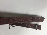 LAWRENCE FULL FLORAL PATTERN 1-1/2" WIDE LEATHER SLING WITH QD BOWS - 3 of 7