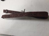 LAWRENCE FULL FLORAL PATTERN 1-1/2" WIDE LEATHER SLING WITH QD BOWS - 1 of 7