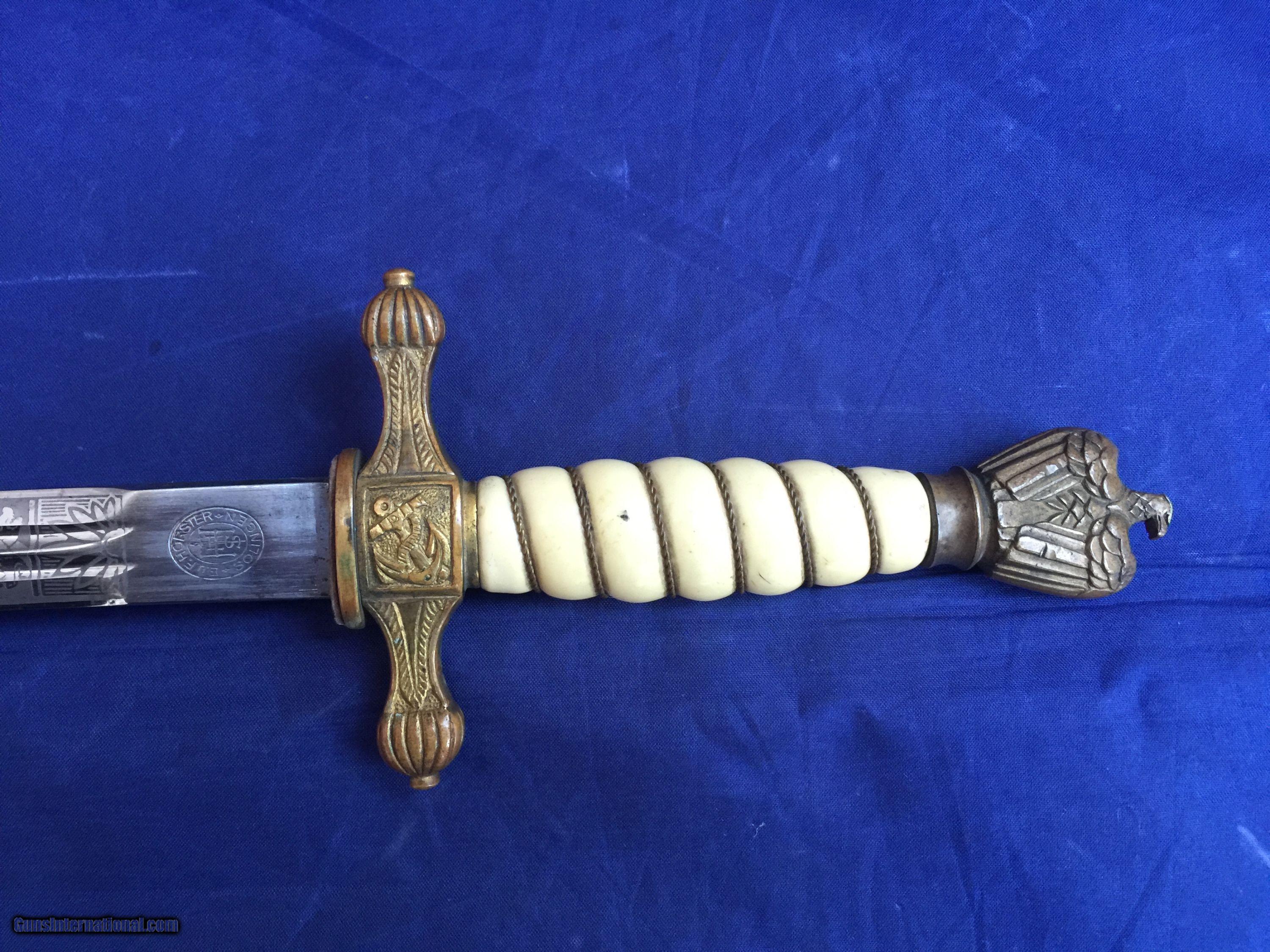 Original German Navy Dagger For Sale