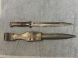 K98 Bayonet cof 44 with Frog & Matching Scabbard - 2 of 7