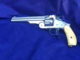 Original Smith & Wesson Third Model Russian Nickel aka New Model Russian or Model No. 3 Russian 3rd Model S&W - 1 of 8