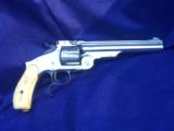 Original Smith & Wesson Third Model Russian Nickel aka New Model Russian or Model No. 3 Russian 3rd Model S&W - 2 of 8