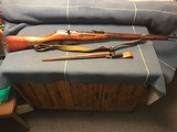 MOSIN NAGANT 91/30 - ISHEVSK ARMORY 1943 W/BAYONET & LEATHER SCABBARD - 5 of 13