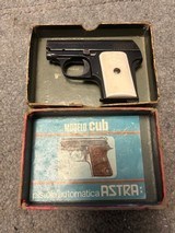 ASTRA CUB 25 CAL. ORIGIAL BOX & MANUAL - POCKET HOLTER INCLUDED - 1 of 9