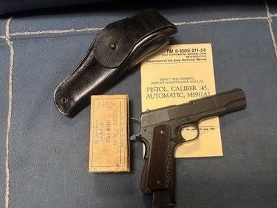 REMINGTON RAND 1911A1-US ARMY-1943-WWII-EXTRAS