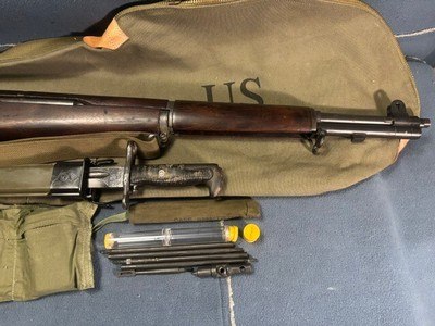 SPRINGFIELD ARMORY M1 GARAND-WWII-1945-ORIGINAL BARREL-SA CARTOUCHE - Image 14 of 14