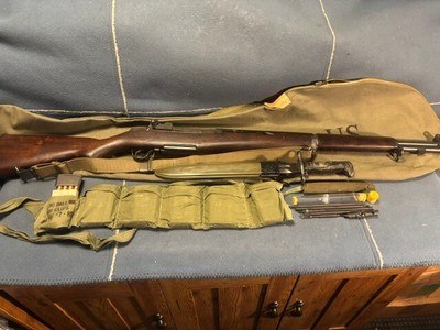 SPRINGFIELD ARMORY M1 GARAND-WWII-1945-ORIGINAL BARREL-SA CARTOUCHE - Image 1 of 14