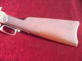 Winchester Model 1866 Nickel Factory Engraved Saddle Ring Carbine SRC 44RF with Letter - 2 of 15