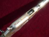 Winchester Model 1866 Nickel Factory Engraved Saddle Ring Carbine SRC 44RF with Letter - 11 of 15
