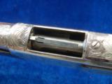 Winchester Model 1873 Nickel Factory Engraved Saddle Ring Carbine SRC with Letter - 10 of 15