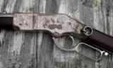 Winchester Model 1866 Nickel Factory Engraved Saddle Ring Carbine with Factory Letter - 13 of 15