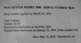 Winchester Model 1886 45/70 Saddle Ring Carbine SRC with Factory Letter - 15 of 15