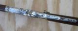 Winchester Early 2nd Model 1873 Full Nickel Saddle Ring Carbine SRC with Fancy Stock - 10 of 15