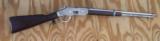 Winchester Early Model 1873 Factory Engraved Full Nickel Saddle Ring Carbine SRCwith Letter - 5 of 15