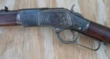 Winchester Model 1873 Short Rifle Factory Engraved with Letter - 3 of 15