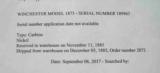 Winchester Nickel 3rd Model 1873 Saddle Ring Carbine SRC with Letter - 15 of 15