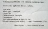 Winchester 1873 Deluxe 2nd Model Rifle with Letter - 15 of 15