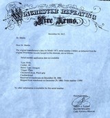 Winchester Model 1873 Deluxe Rifle with Octagon Barrel, Full Magazine & Factory Letter - 15 of 15