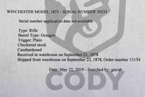Winchester 1873 Deluxe Rifle Early 2nd Model S/N: 302XX with Letter - 15 of 15