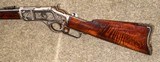 Factory Engraved Nickel Trim Winchester Model 1873 Saddle Ring Carbine SRC with Letter - 2 of 19