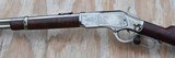 Winchester Model 1873 Factory Nickel & Engraved Saddle Ring Carbine SRC with Letter - 3 of 20